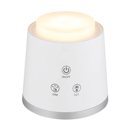 Globo - Dimmbare LED-Tischleuchte mit Touch-Funktion 4in1 LED/6W/3,7V 3000K/4000K/6500K 1500 mAh USB weiß