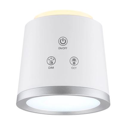 Globo - Dimmbare LED-Tischleuchte mit Touch-Funktion 4in1 LED/6W/3,7V 3000K/4000K/6500K 1500 mAh USB weiß
