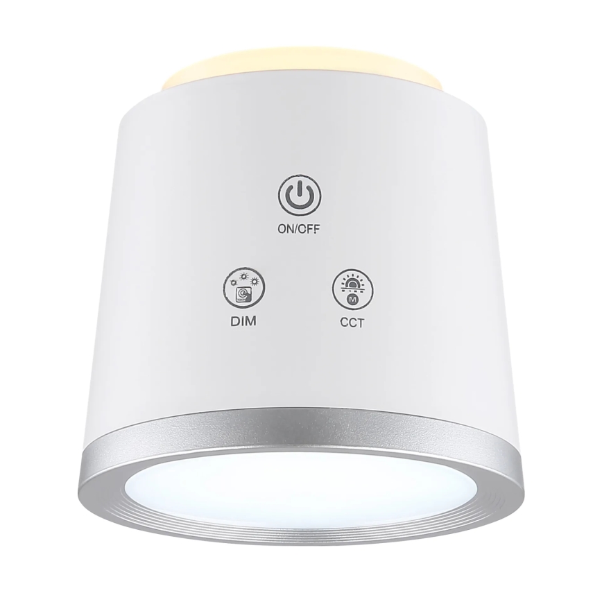Globo - Dimmbare LED-Tischleuchte mit Touch-Funktion 4in1 LED/6W/3,7V 3000K/4000K/6500K 1500 mAh USB weiß