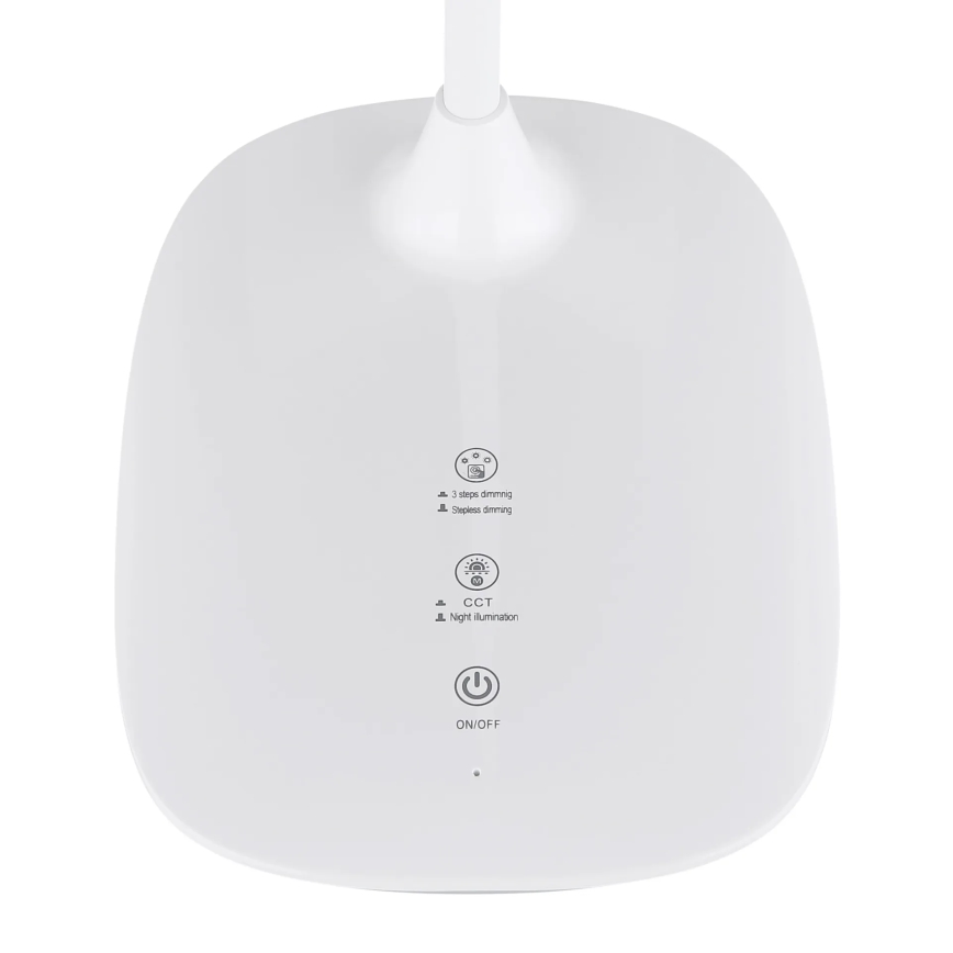 Globo - Dimmbare LED-Tischleuchte mit Touch-Funktion LED/9W/230V 3000K/4000K/6500K CRI 90 weiß