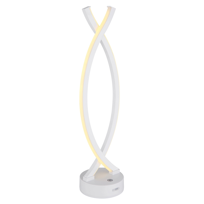 Globo - LED dimmbare Touch-Tischlampe LED/1W/3,7V 3000K 1800 mAh USB weiß