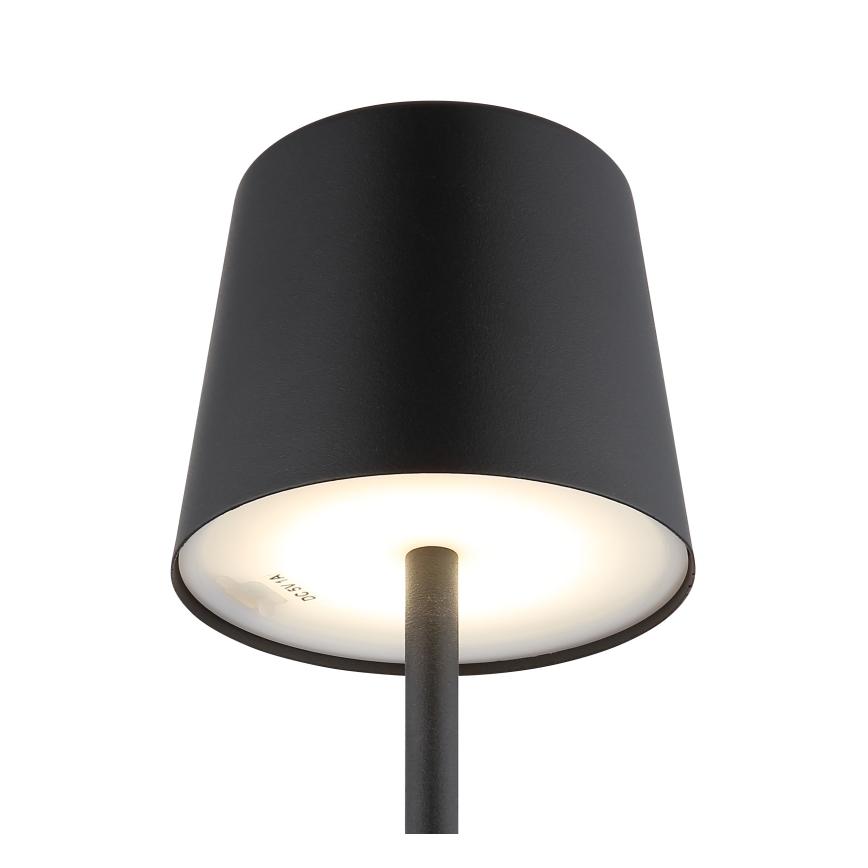 Globo - LED dimmbare Outdoor-Tischlampe mit Touch-Steuerung LED/2W/5V 3000/4000/6000K 2200 mAh IP44 schwarz