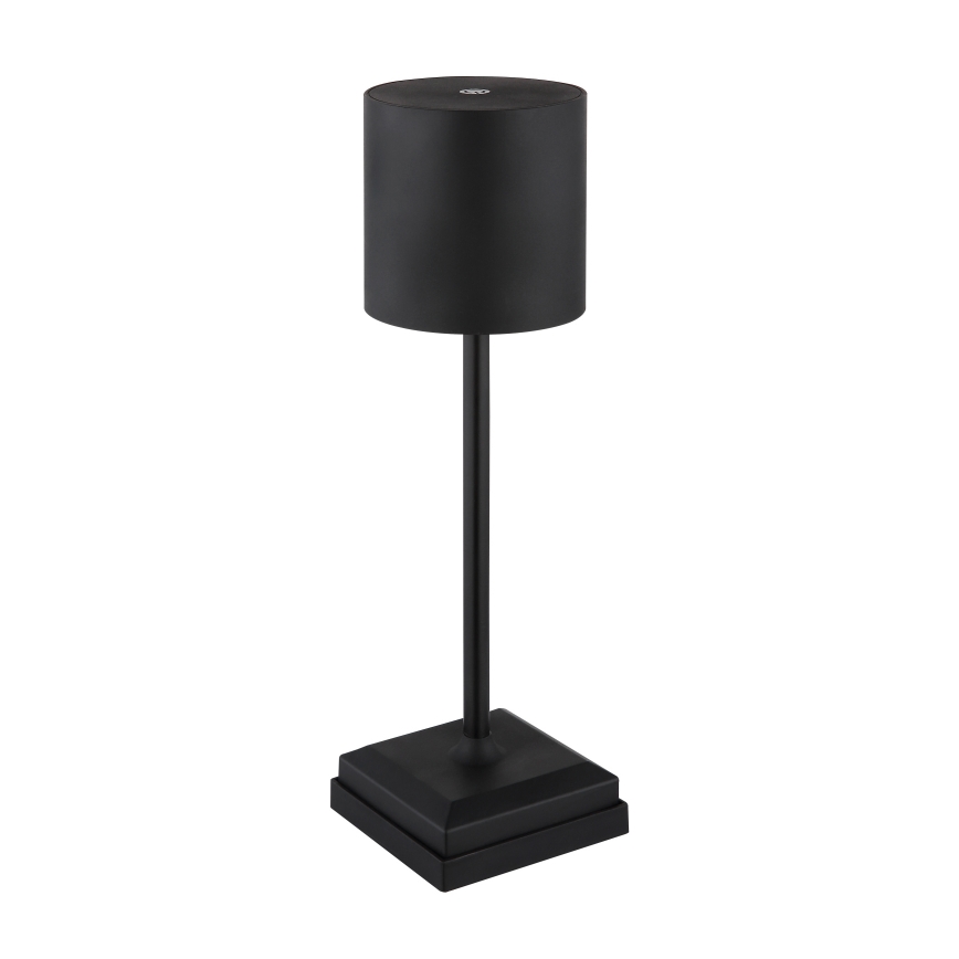 Globo - Dimmbare LED-Tischlampe mit Touch-Bedienung und Akku, 1,5 W/5 V, 2200 mAh, schwarz