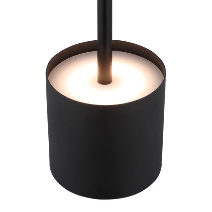 Globo - Dimmbare LED-Tischlampe mit Touch-Bedienung und Akku, 1,5 W/5 V, 2200 mAh, schwarz