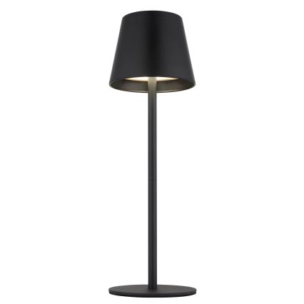 Globo - LED, dimmbar, mit Touch-Bedienung, wiederaufladbare Außen-Tischlampe 3-in-1 LED/3W/5V 3000/4000/5000K IP54 1800 mAh schwarz