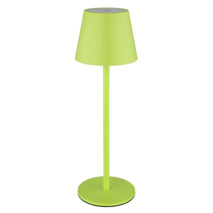 Globo - LED, dimmbar, mit Touch-Bedienung, wiederaufladbare Outdoor-Tischlampe 3-in-1 LED/3W/5V 3000/4000/5000K IP54 1800 mAh grün