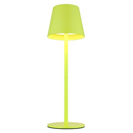 Globo - LED, dimmbar, mit Touch-Bedienung, wiederaufladbare Outdoor-Tischlampe 3-in-1 LED/3W/5V 3000/4000/5000K IP54 1800 mAh grün