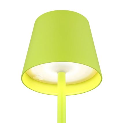 Globo - LED, dimmbar, mit Touch-Bedienung, wiederaufladbare Outdoor-Tischlampe 3-in-1 LED/3W/5V 3000/4000/5000K IP54 1800 mAh grün