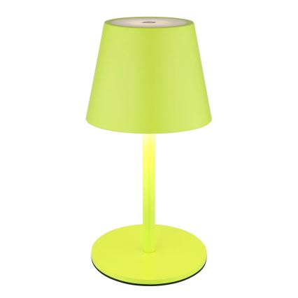 Globo - LED, dimmbar, mit Touch-Bedienung, wiederaufladbare Outdoor-Tischlampe 3-in-1 LED/3W/5V 3000/4000/5000K IP54 1800 mAh grün