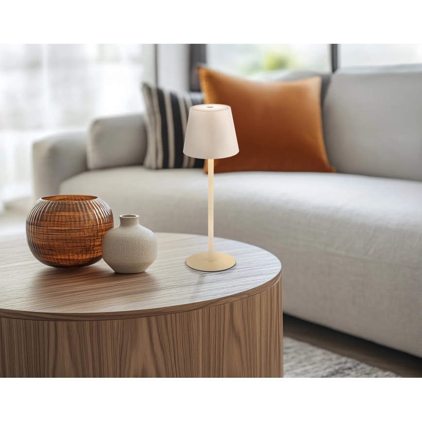 Globo - LED dimmbar, berührungsgesteuerte, wiederaufladbare Outdoor-Tischlampe LED/3W/5V 3000/4000/5000K IP54 1800 mAh