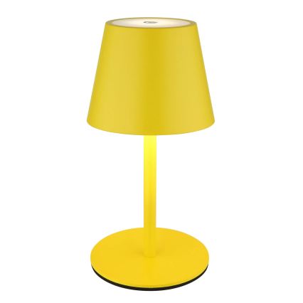 Globo - LED dimmbar, mit Touch-Bedienung, wiederaufladbare Outdoor-Tischleuchte 3-in-1 LED/3W/5V 3000/4000/5000K IP54 1800 mAh gelb