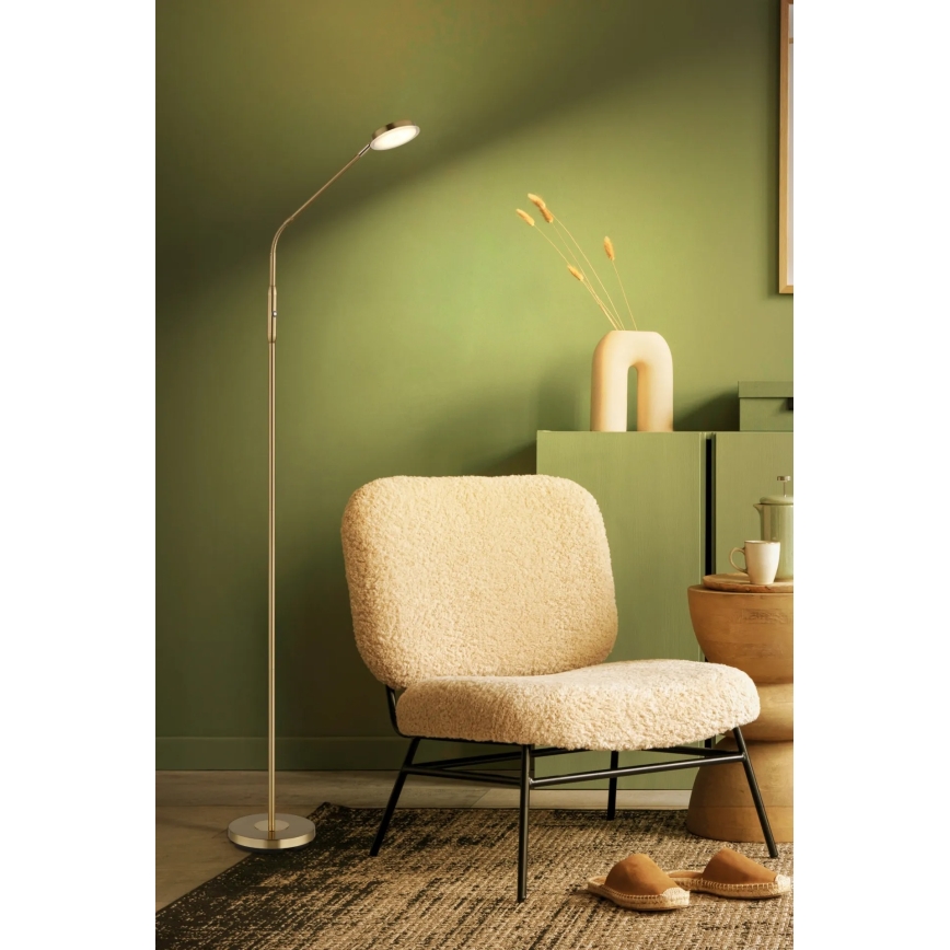 Globo - LED dimmbare Touch-Stehleuchte LED/6,5W/230V 2700/3350/4000K Messing