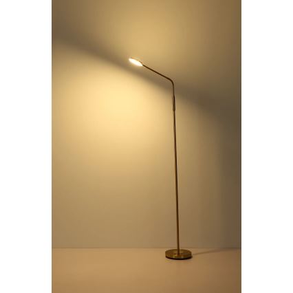 Globo - LED dimmbare Touch-Stehleuchte LED/6,5W/230V 2700/3350/4000K Messing