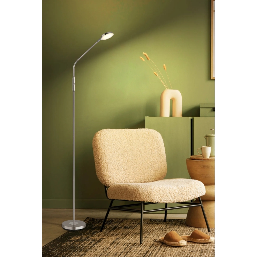 Globo - Dimmbare Touch-Stehlampe LED/6,5W/230V 2700/3350/4000K mattchrom