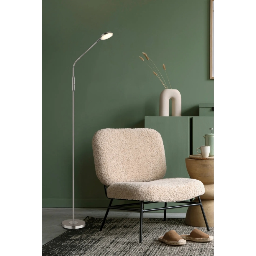 Globo - Dimmbare Touch-Stehlampe LED/6,5W/230V 2700/3350/4000K mattchrom
