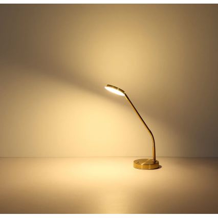 Globo - dimmbare Touch-LED-Tischlampe LED/6,5W/230V 2700/3350/4000K Messing