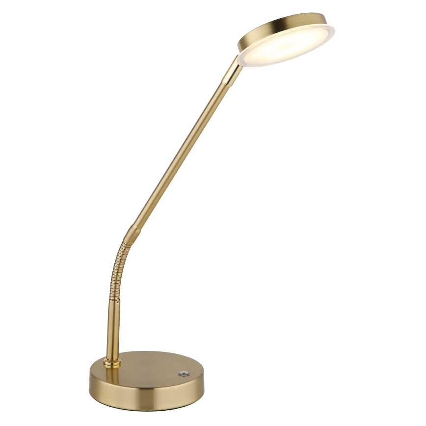 Globo - dimmbare Touch-LED-Tischlampe LED/6,5W/230V 2700/3350/4000K Messing