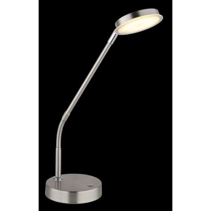 Globo - dimmbare LED-Tischlampe mit Touchfunktion LED/6,5W/230V 2700/3350/4000K mattchrom