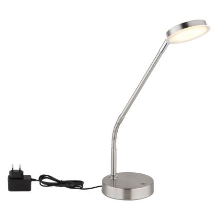 Globo - dimmbare LED-Tischlampe mit Touchfunktion LED/6,5W/230V 2700/3350/4000K mattchrom
