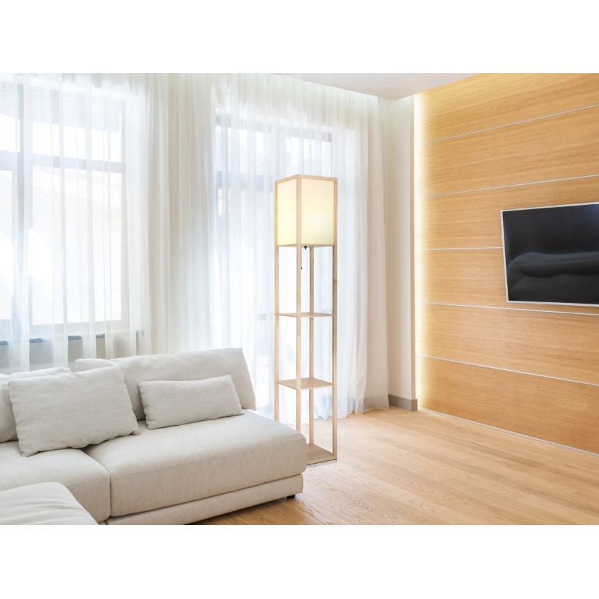 Globo - Stehleuchte 1xE27/60W/230V beige