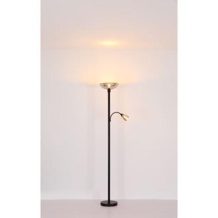 Globo - Stehleuchte 1xE27/60W/230V + 1xE14/40W