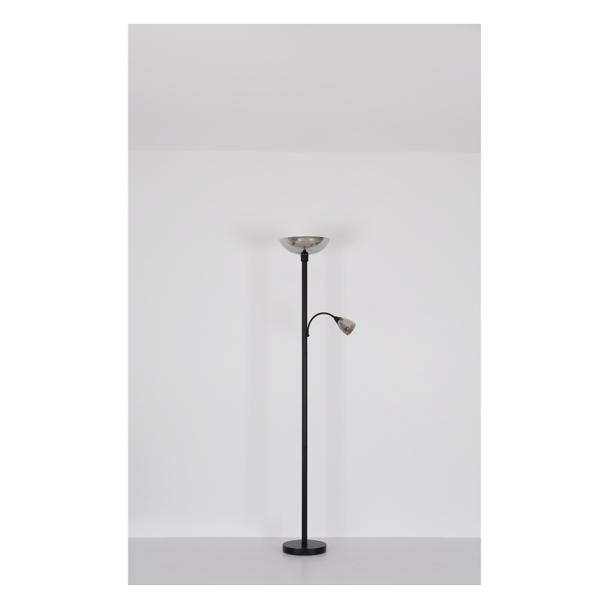 Globo - Stehleuchte 1xE27/60W/230V + 1xE14/40W