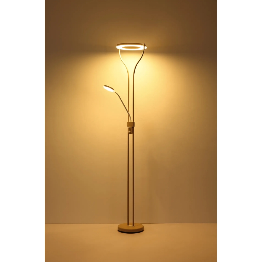 Globo - dimmbare LED-Stehlampe LED/20W/230V + LED/4W 3000K