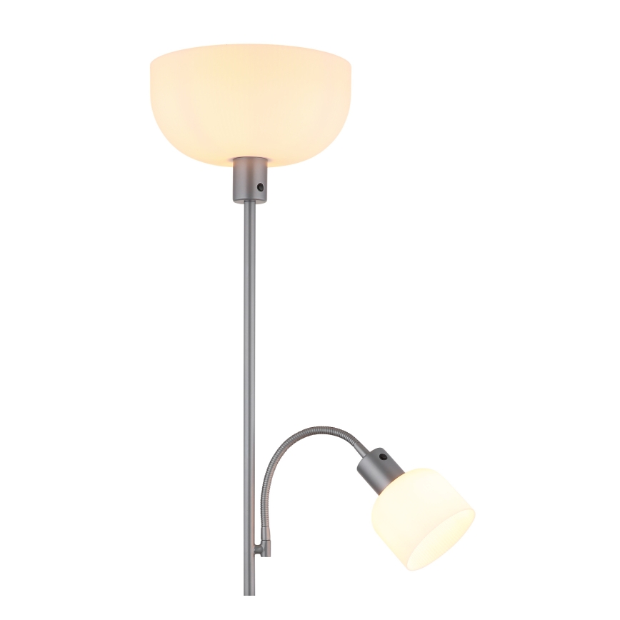 Globo - Stehleuchte 1xE27/40W/230V + 1xE14/25W