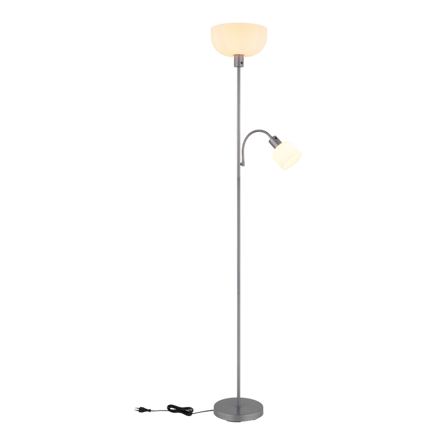 Globo - Stehleuchte 1xE27/40W/230V + 1xE14/25W