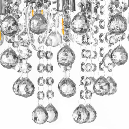 Globo - Deckenleuchte 5xE14/40W/230V d 46 cm glänzendes Chrom