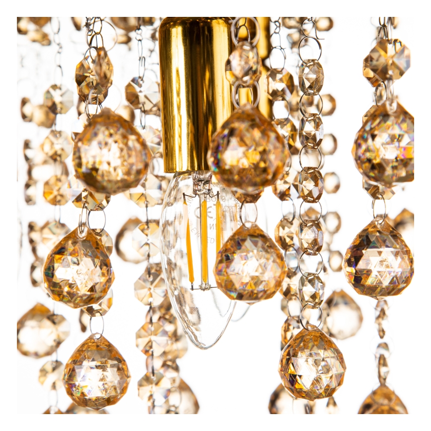 Globo - Deckenleuchte 5xE14/40W/230V d 46 cm golden