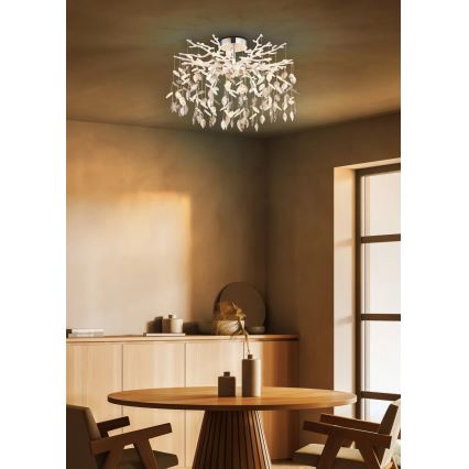 Globo - Deckenleuchte mit Stange 8xG9/8W/230V glänzender Chrom