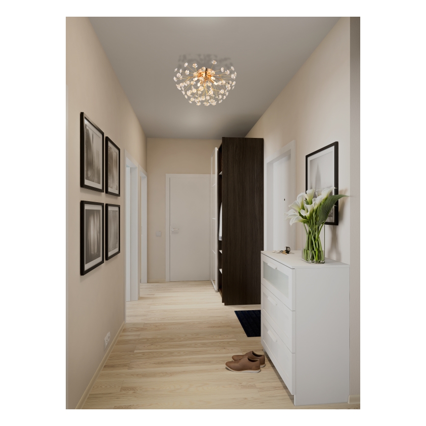 Globo - LED-Deckenleuchte 4xG9/3,5W/230V d 45 cm golden