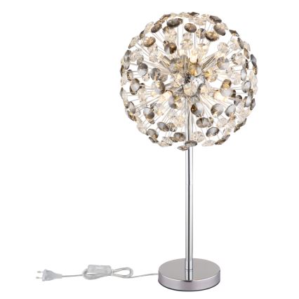 Globo - LED-Tischleuchte 8xG9/3,5W/230V glänzendes Chrom