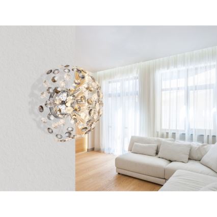Globo - LED-Wandleuchte 6xG9/3,5W/230V glänzendes Chrom