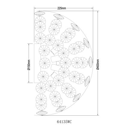 Globo - LED-Wandleuchte 6xG9/3,5W/230V glänzendes Chrom