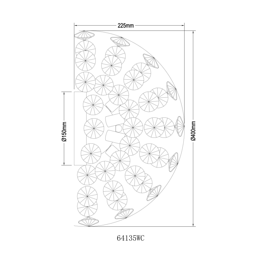 Globo - LED-Wandleuchte 6xG9/3,5W/230V glänzendes Chrom