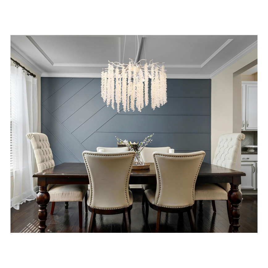 Globo - LED-Pendelleuchte an Drahtseil 6xG9/8W/230V