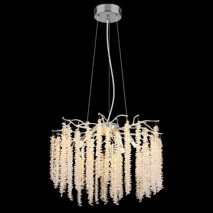 Globo - LED-Pendelleuchte an Drahtseil 6xG9/8W/230V