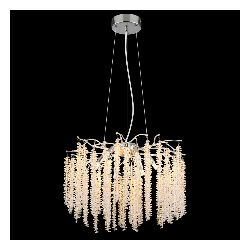 Globo - LED-Pendelleuchte an Drahtseil 6xG9/8W/230V