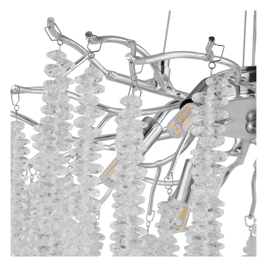 Globo - LED-Pendelleuchte an Drahtseil 6xG9/8W/230V