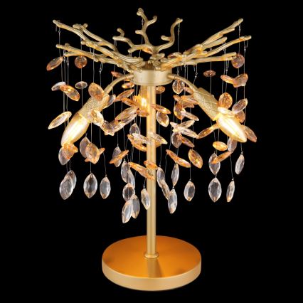 Globo - Tischlampe 3xE14/40W/230V goldfarben