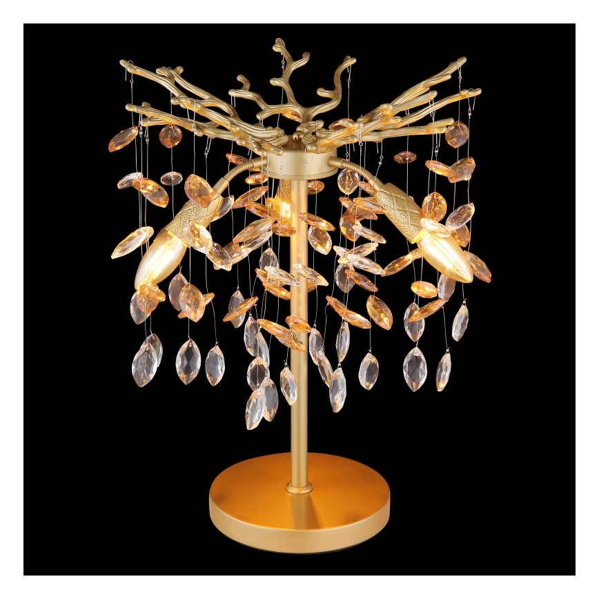 Globo - Tischlampe 3xE14/40W/230V goldfarben