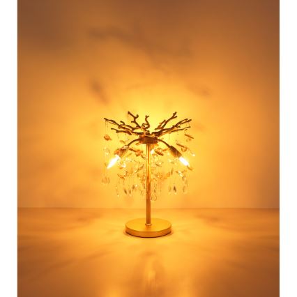 Globo - Tischlampe 3xE14/40W/230V goldfarben