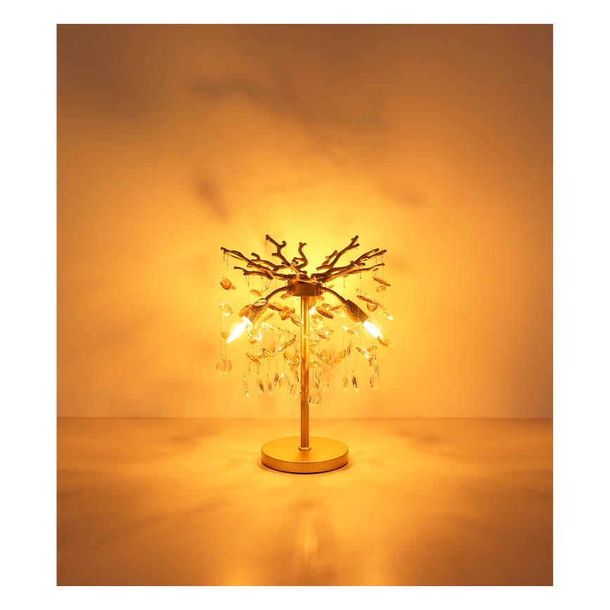 Globo - Tischlampe 3xE14/40W/230V goldfarben