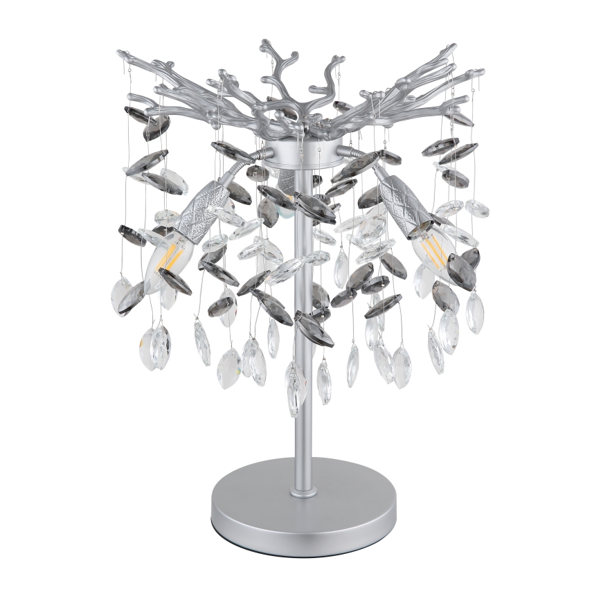 Globo - Tischlampe 3xE14/40W/230V silber