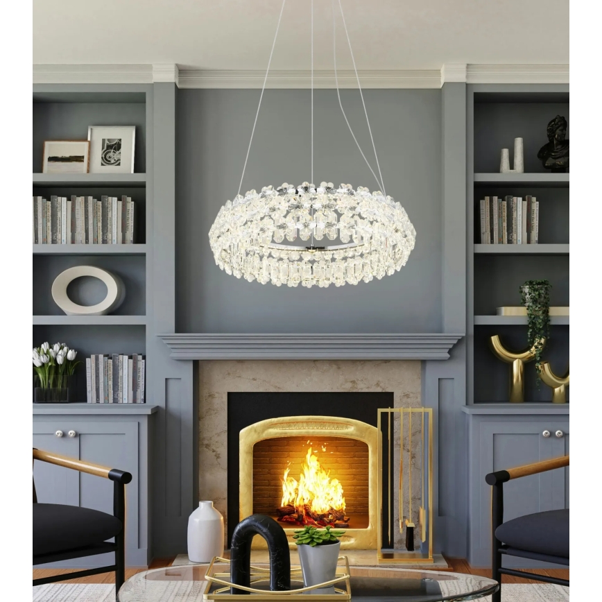 Globo - LED-Pendelleuchte an Stahlseil LED/50W/230V 4000K