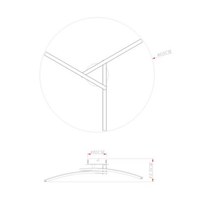 Globo - LED-Aufbauleuchte 3xLED/6W/230V