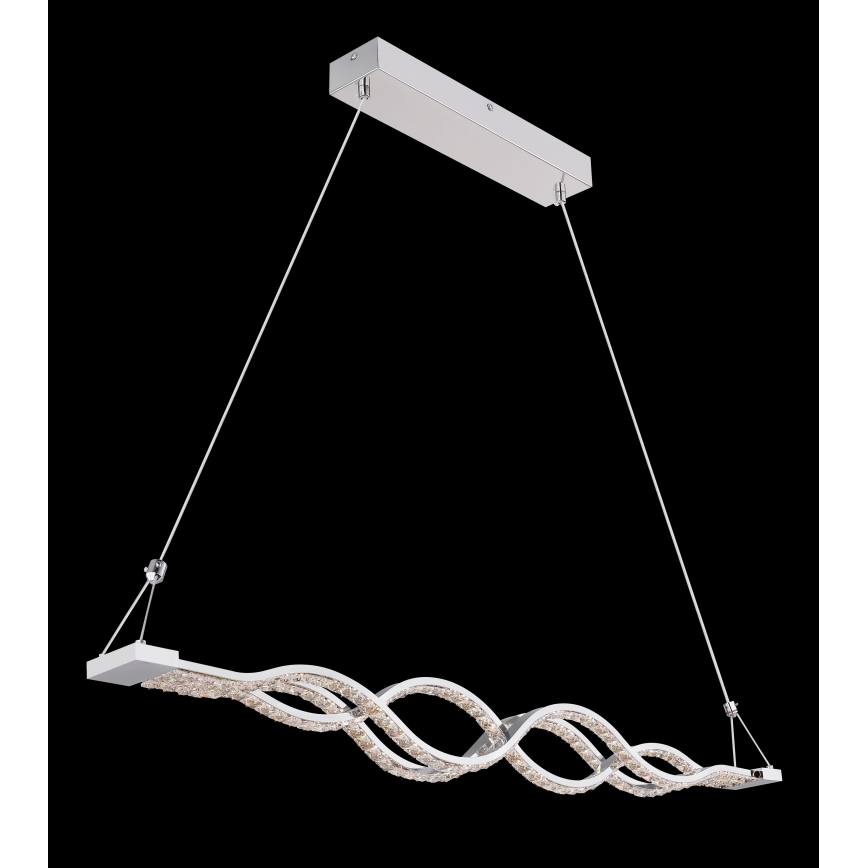 Globo - LED-dimmbare Pendelleuchte mit Seilaufhängung LED/30W/230V + Fernbedienung