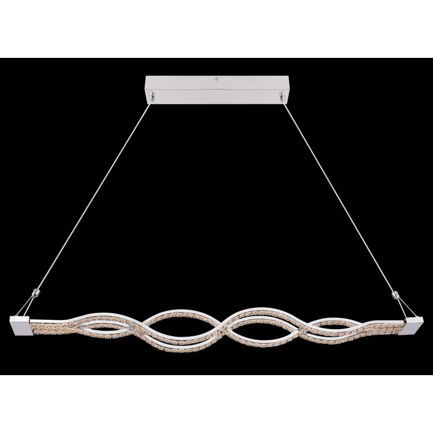 Globo - LED-dimmbare Pendelleuchte mit Seilaufhängung LED/30W/230V + Fernbedienung